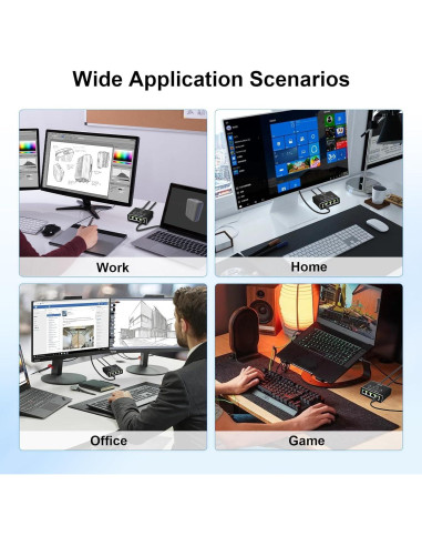 Divisor Ethernet Gigabit 1 a 4 Arceli RJ45 1000Mbps