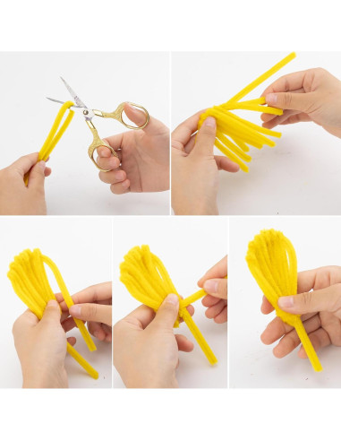 Caydo 100 Limpiapipas Verde Militar 6mm x 30.5cm Manualidades