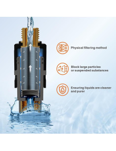Filtro de Agua RULIA con Manguera de Extensión 2 Piezas 2