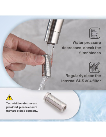 Filtro de Agua RULIA con Manguera de Extensión 2 Piezas