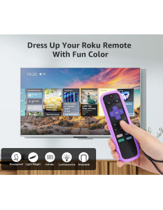 Funda de Silicona para Control Remoto Roku - 3 Paquetes Brillantes 2