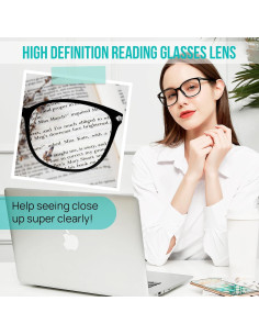4 Paquetes de Gafas de Lectura WEMOOTANTS con Bloqueo Luz Azul 1.0 a 4.0 2