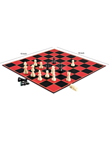 Juego de Ajedrez Clásico Point Games - Tablero Plegable 38 cm