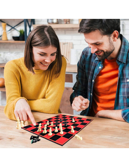 Juego de Ajedrez Clásico Point Games - Tablero Plegable 38 cm