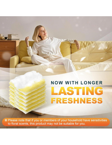 Plumero Desechable JOYMOOP Amarillo con 12 Recargas Microfibra