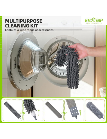 Plumero Extensible ERAGIP 30-100 Pulgadas Microfibra 11 Piezas