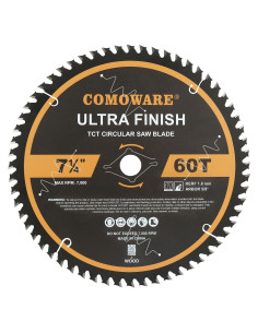 Hoja de Sierra Circular COMOWARE 7 1/4" 60T Carburo TCT