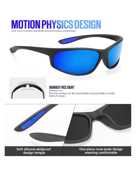 Gafas de Sol KALIYADI Polarizadas para Hombres UV