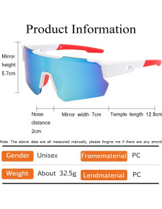 Gafas Deportivas ZJMZZM Tyj Polarizadas UV400 Unisex 2