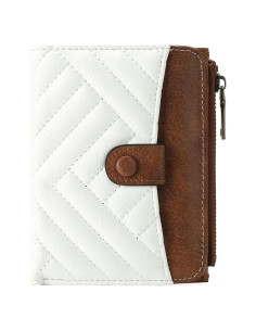 Billetera Compacta GOIACII Mujer RFID Cuero Vegano 12x10cm