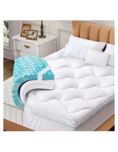 Colchón Topper Espuma Viscoelástica AMICLIBER Reina 10 cm