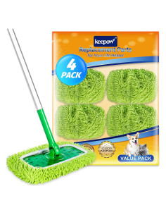 Paños de Mopa Reutilizables KEEPOW para Swiffer - 4 Unidades
