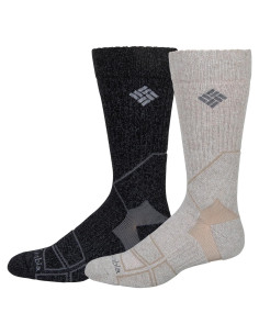 Calcetines de senderismo Columbia para hombres - Paquete de 2