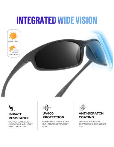 Gafas de Sol KALIYADI Polarizadas para Hombres UV