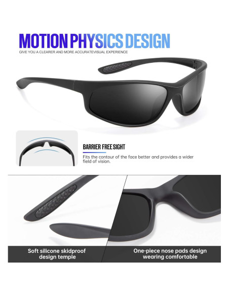 Gafas de Sol KALIYADI Polarizadas para Hombres UV