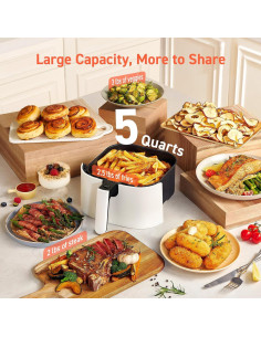 Freidora de Aire COSORI Pro LE 5 Qt Blanca, 10 Funciones 2