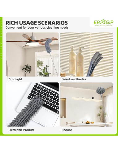 Plumero Extensible ERAGIP 30-100 Pulgadas Microfibra 11 Piezas