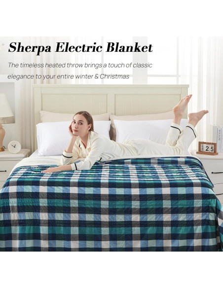 Manta Eléctrica Westinghouse Queen 213x229 cm 10 Niveles Verde