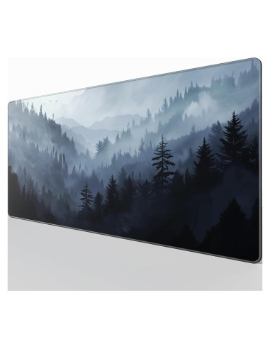 Almohadilla de Ratón KTRIO XXL Bosque Nublado 80x40 cm