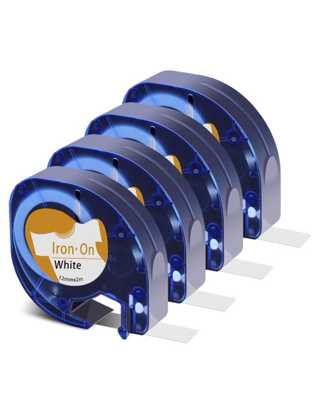 4PK Etiquetas de Tela Termoadhesivas USUPERINK 12mm x 2m