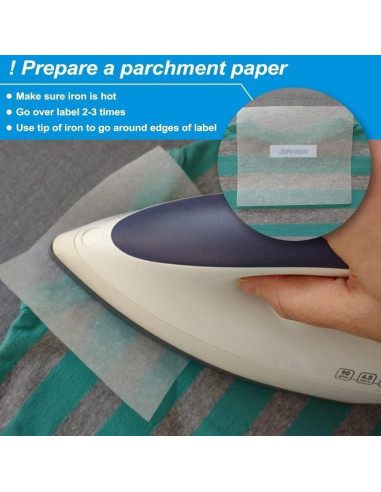 4PK Etiquetas de Tela Termoadhesivas USUPERINK 12mm x 2m