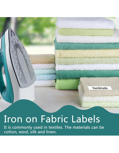 4PK Etiquetas de Tela Termoadhesivas USUPERINK 12mm x 2m