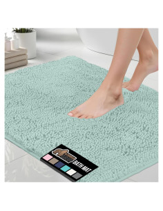 Alfombra de Baño Gorilla Grip 60x24 cm Chenille Azul Mar