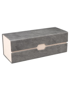 Estuche para Gafas LifeArt Duro Plegable PU Gris
