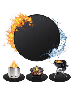 Alfombrilla a Prueba de Fuego Huchiz 48" Redonda para Fogata