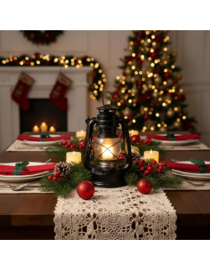 Lámpara de Huracán LED Vintage Hortsun 20.32cm 2 Pcs 2