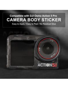 Piel de Cámara DJI Osmo Action 5 Pro Camuflaje Negro 2