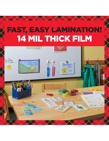 Hojas de Laminado Autoadhesivas Scotch 22.86x29.21 cm 5/Paq