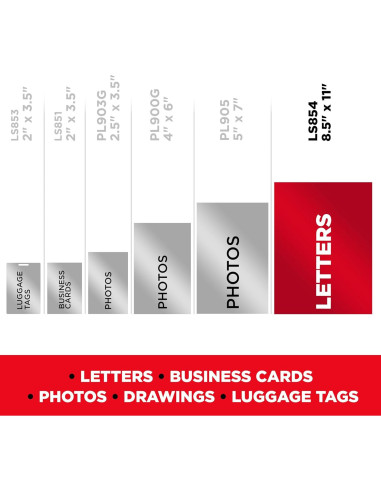 Hojas de Laminado Autoadhesivas Scotch 22.86x29.21 cm 5/Paq