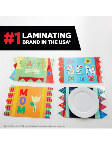 Hojas de Laminado Autoadhesivas Scotch 22.86x29.21 cm 5/Paq