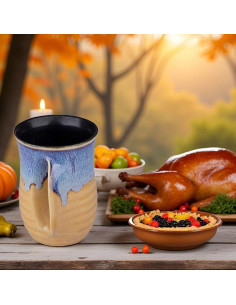 Taza Calentadora de Manos Oojdzoo 16 Onzas Cerámica Hecha a Mano 2