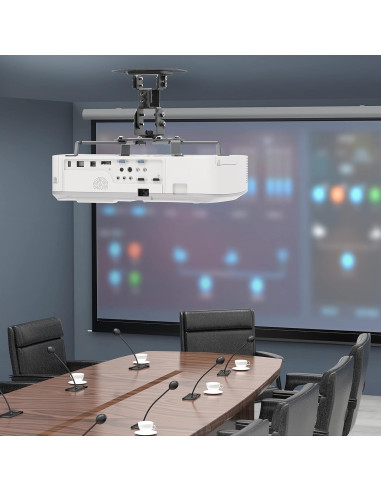 Soporte de Techo para Proyector WALI PM-002-B Ajustable Negro