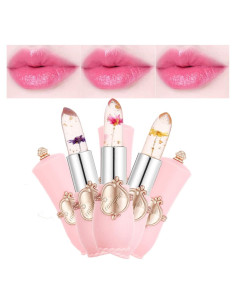 Juego de 3 Pintalabios de Gel Pakivs con Cambio de Color