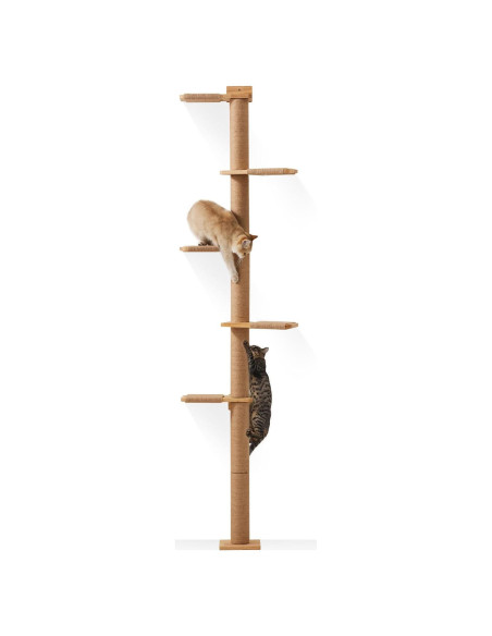 Árbol para Gatos FUKUMARU Alto 205.74 cm 5 Niveles Rascador