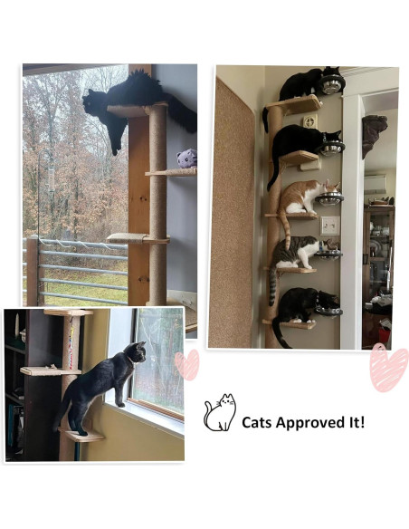 Árbol para Gatos FUKUMARU Alto 205.74 cm 5 Niveles Rascador