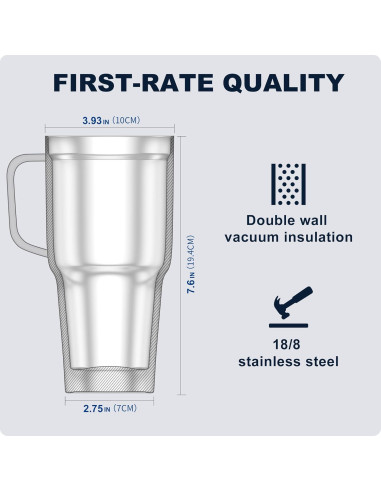 Taza de Viaje 30 oz koodee Acero Inoxidable Aislada Verde