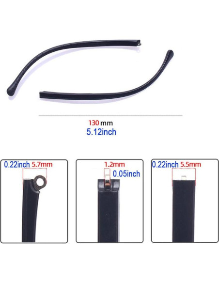 Kit de reparación de gafas JANKY para niños - Pata TR y silicona