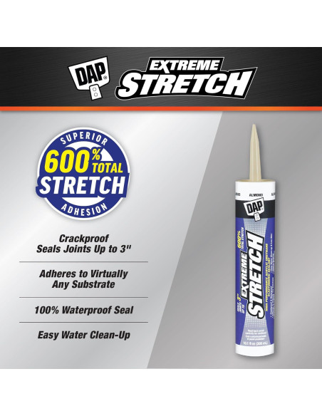 Sellador Elastomérico DAP Extreme Stretch 10.1 Oz Almendra