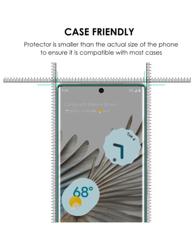 Paquete de 3 Protectores de Pantalla Vidrio Templado Akcoo Pixel 7 Pro