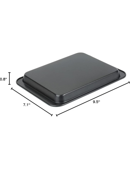 Bandejas para Horno Tostador Walooza - Juego de 2 Antiadhesivas 24.1x17.8 cm