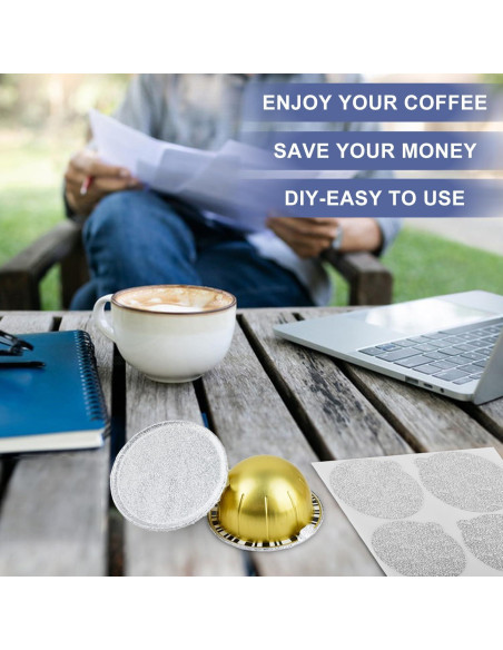 Tapa de Espresso Reutilizable CUALFEC 62mm Aluminio 120 Pcs