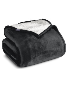 Manta de Sherpa Bare Home 50x60 cm Negra - Suave y Cálida