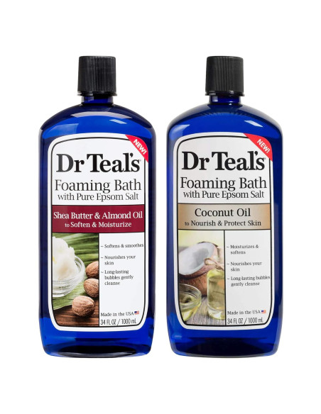 Set de Baño Espumoso Dr Teal's 2x1008ml Manteca Karité y Coco
