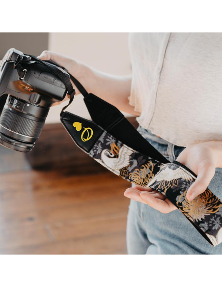 Correa de Cámara Personalizada Art Tribute para DSLR - Negro