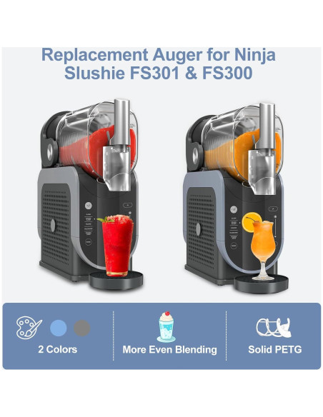 Reemplazo Auger Ninja Slushie FS301 FS300 - PETG Azul