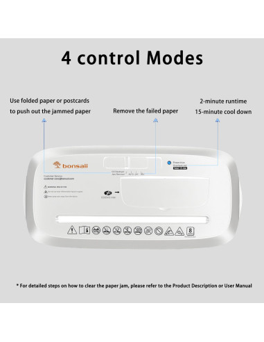 Trituradora de Papel Bonsaii S120-C-WHT, Corte en Tiras, 8 Hojas, 12.9L